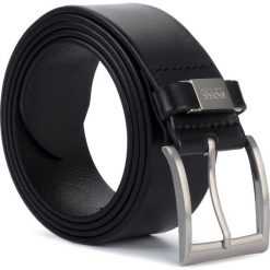 Pasek Męski BOSS - Connio 50224631 001. Czarne paski męskie Boss, w paski, ze skóry. Za 249,00 zł.