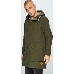 Jack & Jones - Parka. Żółte płaszcze męskie Jack & Jones, m, bez wzorów, z bawełny, długie, bez kaptura. W wyprzedaży za 239,90 zł.