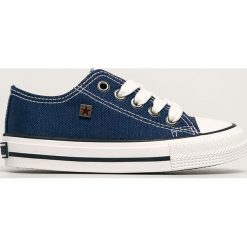 Big Star - Tenisówki dziecięce. Niebieskie trampki dziewczęce BIG STAR, bez wzorów, z gumy, bez zapięcia. Za 79,90 zł.
