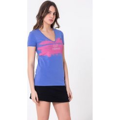 T-shirty damskie: T-shirt w kolorze fioletowym