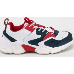 Tommy Hilfiger - Buty Chunky Material Mix Sneaker. Białe sneakersy męskie TOMMY HILFIGER, z okrągłym noskiem, na sznurówki. W wyprzedaży za 419,90 zł.