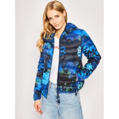 Kurtka puchowa Desigual Estocolmo 20SWEW22. Niebieskie kurtki damskie Desigual, s, bez wzorów, z poliesteru, bez kaptura. Za 499,00 zł.