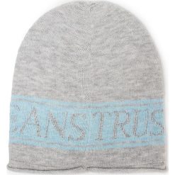 Czapka TRUSSARDI JEANS - Beanie Knit Merinos Maxi Logo 59Z00179 U610. Szare czapki damskie Trussardi Jeans, na zimę, bez wzorów, z poliesteru. W wyprzedaży za 119,00 zł.
