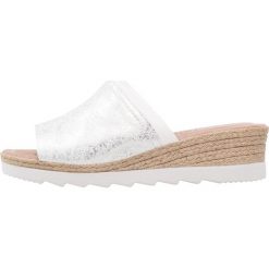 Chodaki damskie: Jana WIDE FIT Klapki white/silver