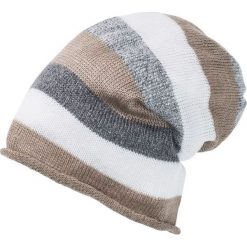Czapka bonprix szaro-jasnoszary -beżowy-biel wełny. Szare bez kategorii bonprix, z wełny. Za 29,99 zł.