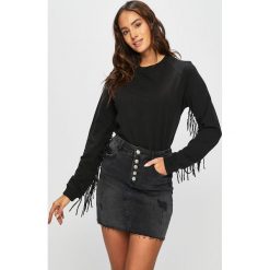 Answear - Bluza ORIENT EXPRESS. Brązowe bluzy damskie ANSWEAR, s, z nadrukiem, z elastanu, bez rękawów, bez kaptura. W wyprzedaży za 49,90 zł.