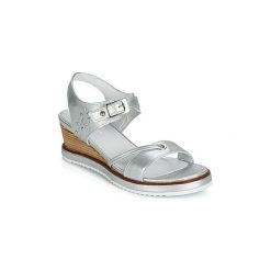 Sandały Regard RAXALI V3 ECLAT ARGENT. Szare sandały damskie marki Regard, bez wzorów, bez obcasa, bez zapięcia. Za 569,00 zł.