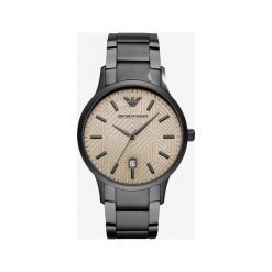 Emporio Armani Zegarek Srebrny. Szare, analogowe zegarki męskie Emporio Armani, srebrne. Za 1611,95 zł.
