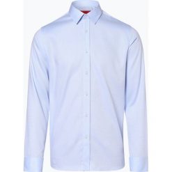 HUGO - Koszula męska łatwa w prasowaniu – Elisha01, niebieski. Niebieskie koszule męskie HUGO, m, bez wzorów, eleganckie, bez kołnierzyka, bez rękawów. Za 399,95 zł.