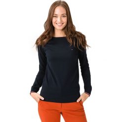 Tommy Hilfiger New Ivy Sweter Niebieski. Niebieskie bluzy damskie TOMMY HILFIGER, l, bez wzorów, z bawełny, bez rękawów, bez kaptura. Za 462,95 zł.
