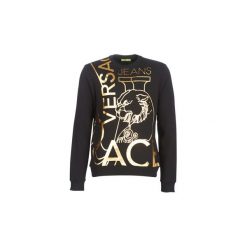 Bluzy Versace Jeans B7GTB7FP-36604. Czarne bluzy męskie Versace Jeans, s, bez wzorów, z jeansu, bez kołnierzyka, bez rękawów, bez kaptura. Za 559,20 zł.