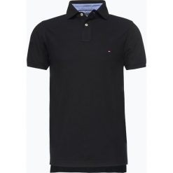 Tommy Hilfiger - Męska koszulka polo, czarny. Czarne koszulki męskie TOMMY HILFIGER, m, bez wzorów, polo, bez rękawów. Za 299,95 zł.