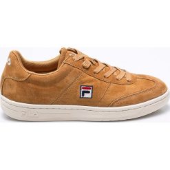 Fila - Buty Portland S Low. Pomarańczowe buty sportowe męskie Fila, ze skóry, na sznurówki. W wyprzedaży za 219,90 zł.