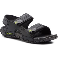 Sandały RIDER - Tender X Ad 82574 Black/Black 20780. Czarne klapki męskie Rider, bez wzorów, z tworzywa sztucznego. Za 159,99 zł.