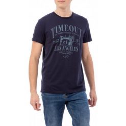 T-shirty męskie z nadrukiem: Timeout T-Shirt Męski Xl Ciemnoniebieski