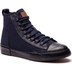 Trampki G-STAR RAW - Rackam Scuba Mid D10757-8390-6486 Saru Blue. Niebieskie półbuty męskie G-Star RAW, bez wzorów, ze skóry, retro, bez zapięcia. W wyprzedaży za 359,00 zł.