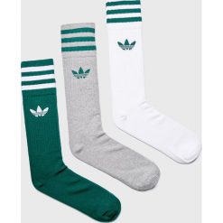 Adidas Originals - Skarpety (3-pack). Zielone skarpetki męskie marki adidas Originals, z bawełny. Za 59,90 zł.