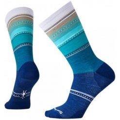 Skarpety damskie Smartwool Sulawesi SW560-503 - niebieski || szary. Niebieskie skarpetki damskie Smartwool, bez wzorów. Za 72,99 zł.