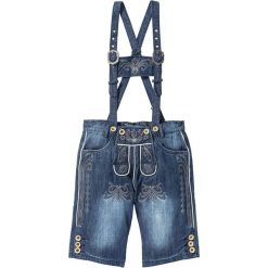 Bermudy dżinsowe w ludowym stylu Regular Fit bonprix niebieski "stone”. Niebieskie spodenki i szorty męskie bonprix, m, z haftami, z jeansu. Za 149,99 zł.