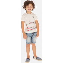 Mayoral - Spodnie dziecięce 92-134 cm. Niebieskie spodnie chłopięce Mayoral, w paski, z bawełny. Za 115,90 zł.