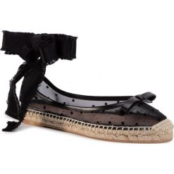 Espadryle RED VALENTINO - TQ0S0D88ZAH Nero/Nero 0NO. Czarne espadryle damskie Red Valentino, bez wzorów, ze skóry, bez obcasa. W wyprzedaży za 769,00 zł.