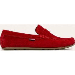 Tommy Hilfiger - Mokasyny skórzane. Niebieskie mokasyny męskie ze skóry, z okrągłym noskiem. Za 579,90 zł.
