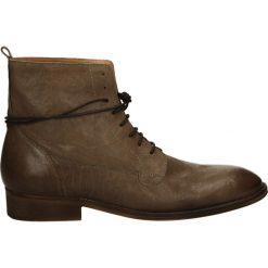 Botki męskie - ED40212 OT TA. Brązowe botki męskie marki Venezia, ze skóry. Za 229,00 zł.