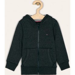 Tommy Hilfiger - Bluza dziecięca 86-176 cm. Szare bluzy chłopięce TOMMY HILFIGER, bez wzorów, z bawełny, bez rękawów, z kapturem. Za 259,90 zł.