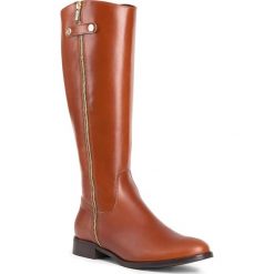 Buty damskie. Niebieskie koturny damskie Wittchen, bez obcasa, na koturnie, ze sprzączką. W wyprzedaży za 419,90 zł.