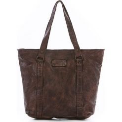 Shopper bag damskie: Shopper bag w kolorze brązowym – 28 x 30 x 12 cm