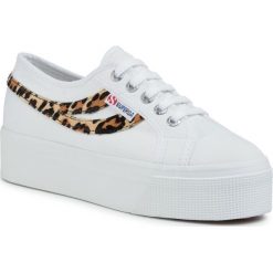 Sneakersy SUPERGA - 2892 Cotw Ponyhair S511BLW White/Cheetah A0F. Białe półbuty damskie Superga, na co dzień, bez wzorów, ze skóry ekologicznej, bez obcasa, bez zapięcia. W wyprzedaży za 279,00 zł.