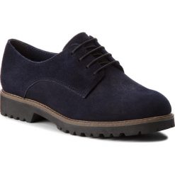 Jazzówki damskie: Oxfordy TAMARIS – 1-23294-30 Navy Suede 806