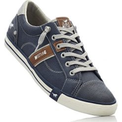 Sneakersy Mustang bonprix ciemnoniebieski. Niebieskie sneakersy męskie bonprix, na sznurówki. Za 124,99 zł.