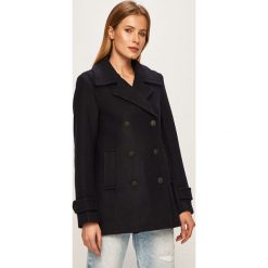 Scotch & Soda - Płaszcz. Niebieskie kurtki damskie Scotch & Soda, s, bez wzorów, z elastanu, klasyczne. Za 999,90 zł.