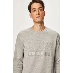 Lee - Bluza. Szare bluzy męskie Lee, s, z aplikacjami, z bawełny, z okrągłym kołnierzem, bez rękawów, bez kaptura. Za 259,90 zł.
