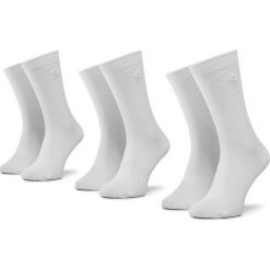 Zestaw 3 par wysokich skarpet damskich POLO RALPH LAUREN - 448803239002 White. Białe skarpetki damskie Polo Ralph Lauren, bez wzorów, z elastanu. W wyprzedaży za 79,00 zł.