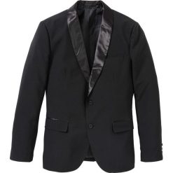 Marynarka Slim Fit bonprix czarny. Czarne marynarki męskie bonprix, m, bez wzorów. Za 89,99 zł.