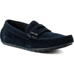 Mokasyny CALVIN KLEIN - Ivan F0504 Dark Navy. Niebieskie mokasyny męskie ze skóry, eleganckie. W wyprzedaży za 349,00 zł.
