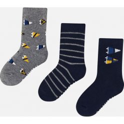 Mayoral - Skarpetki dziecięce (3-pack). Czerwone skarpetki chłopięce Mayoral, bez wzorów, z elastanu. Za 41,90 zł.