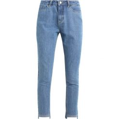 NAKD HIGHWAIST ANKLE Jeans Skinny Fit mid blue. Niebieskie rurki damskie NA-KD. Za 189,00 zł.