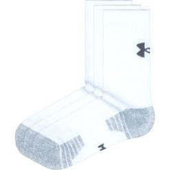 Under Armour HeatGear® 3-pack Skarpetki Biały. Białe skarpetki męskie Under Armour, bez wzorów, z elastanu. Za 68,95 zł.