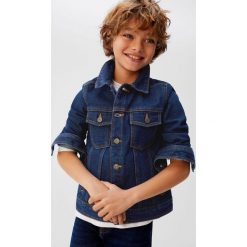 Mango Kids - Kurtka dziecięca John 110-164 cm. Zielone kurtki chłopięce z bawełny, krótkie. Za 99,90 zł.