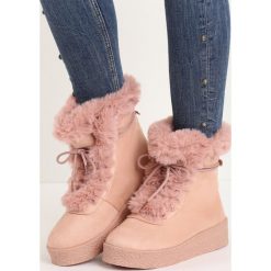 Buty zimowe damskie: Różowe Śniegowce Little Devil