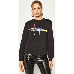 Bluza Karl Lagerfeld Bauhaus Logo 201W1811. Czarne bluzy damskie KARL LAGERFELD, xl, bez wzorów, z bawełny, bez rękawów, bez kaptura. Za 789,00 zł.