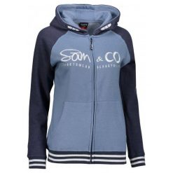 Sam73 Damska Bluza Wm 730 230 S. Szare bluzy sportowe damskie marki sam73, s, z napisami, z kapturem. Za 159,00 zł.