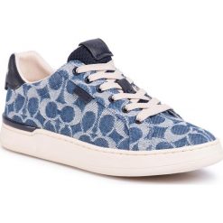 Sneakersy COACH - Lowline Denim Low To G5038 10011275 Denim. Niebieskie półbuty damskie Coach, bez wzorów, ze skóry, bez obcasa, na płaskiej podeszwie, bez zapięcia. W wyprzedaży za 399,00 zł.