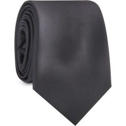 Krawat KWSR001491. Czarne krawaty męskie Giacomo Conti, na ślub cywilny, bez wzorów, z satyny, eleganckie. Za 69,00 zł.
