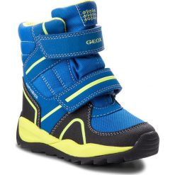 Śniegowce GEOX - J Orizont B.Abx B J840BB 011CE C4344 M Royal/Lime. Niebieskie śniegowce chłopięce Geox, bez zapięcia. W wyprzedaży za 269,00 zł.