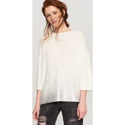 Sweter oversize - Kremowy. Białe kardigany damskie marki Reserved, l. Za 159,99 zł.