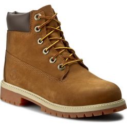 Trapery TIMBERLAND - 6 In Prem 14949 Rust Nbk/Brown. Pomarańczowe kozaki dziewczęce Timberland, ze skóry. W wyprzedaży za 369,00 zł.
